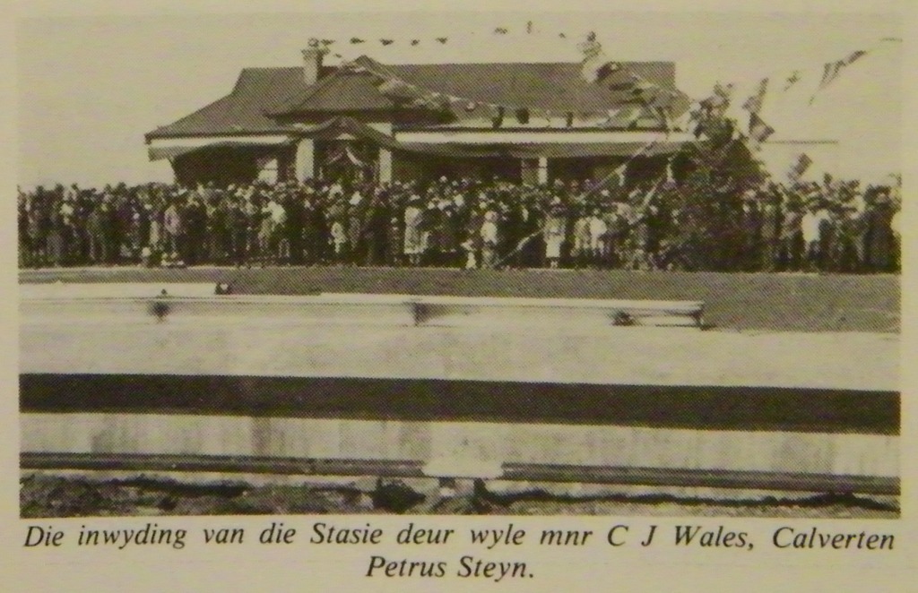 Petrus Steyn railway station inauguration